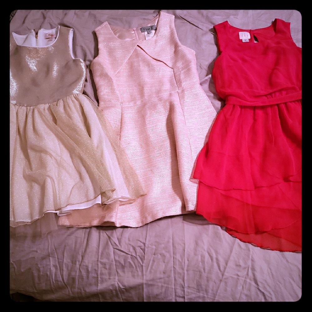 Three girl dresses